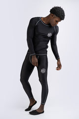 Ben Lee pánske funkčné tričko s dlhým rukávom Mossburn, čierne