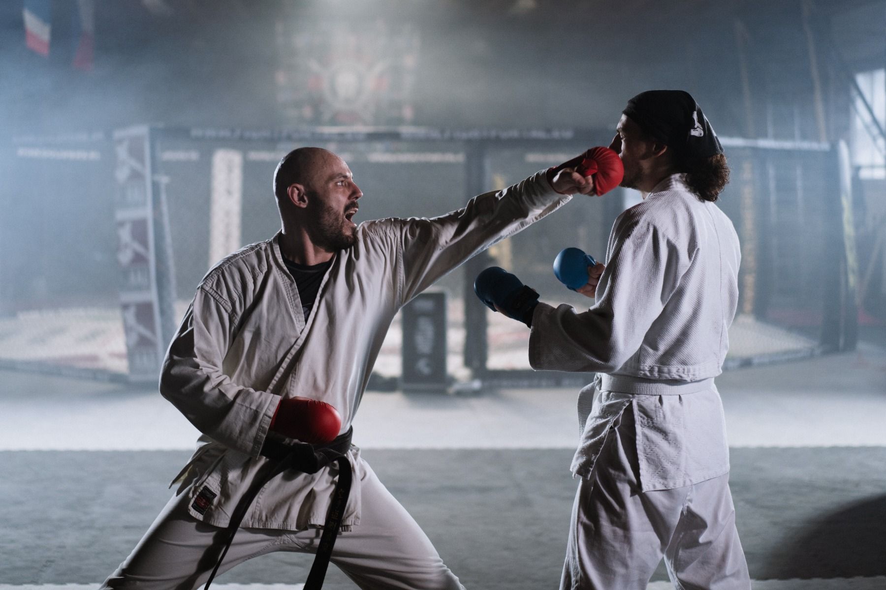 Katsudo karate rukavice Klasik, červené