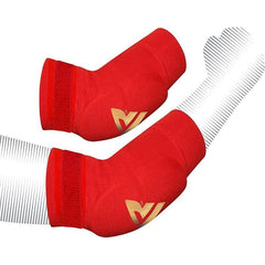 RDX Padded Elbow Guard for Muay Thai and MMA Training, Red