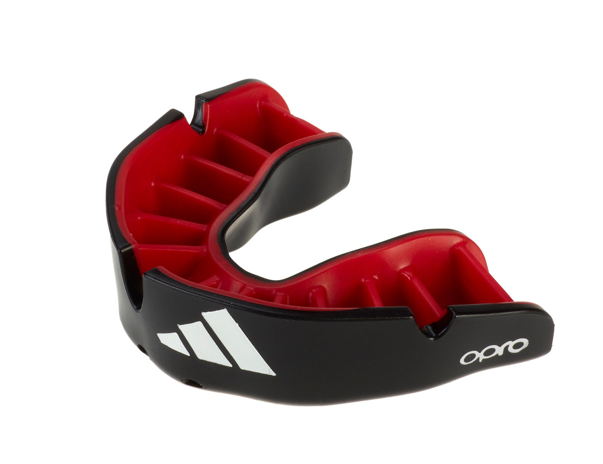 Adidas Senior ščitnik za zobe 4. generacije Opro Silver, črno-rdeč