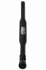 Cintura fitness Katsudo CoreLock in vera pelle 10 cm, nera