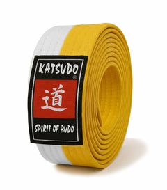 Katsudo Obi-Gürtel Master, weiß-gelb