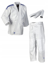 Adidas JU kimono z modrimi črtami Club 350 g, belo