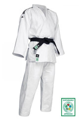 Adidas kimono da judo Champion III IJF Slim fit 750g, bianco
