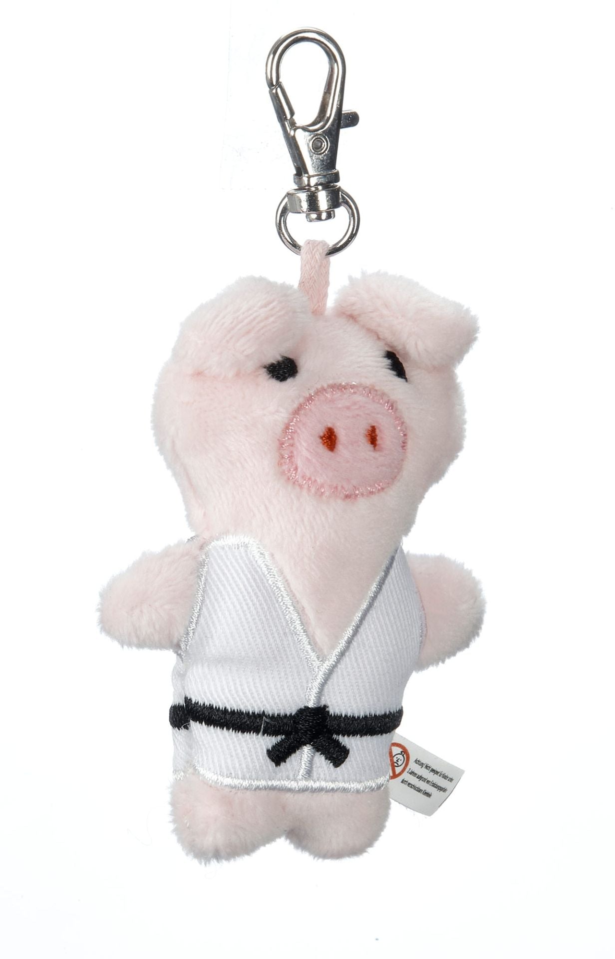 DAX Plüsch-Schlüsselanhänger Karate Schwein
