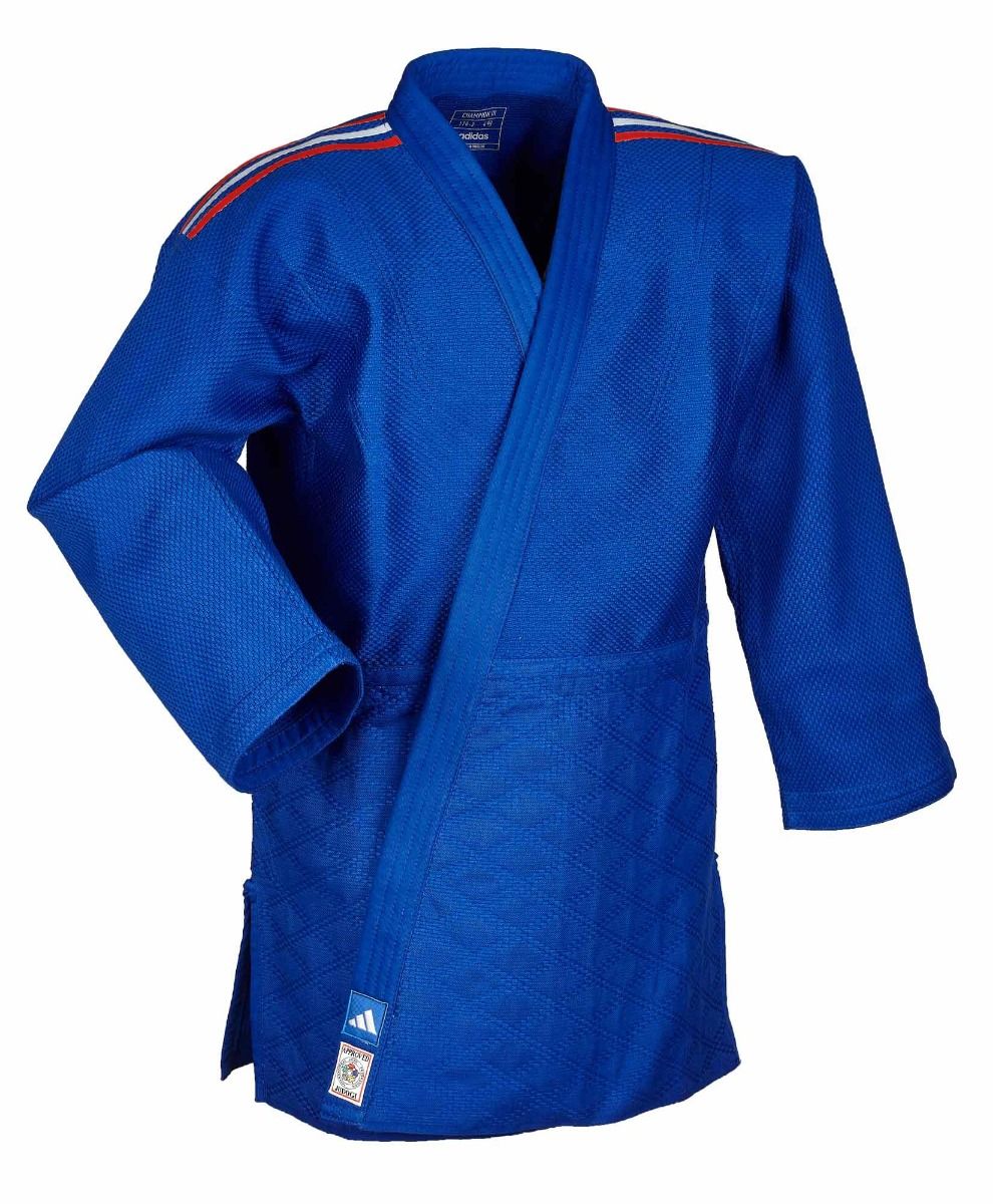 Adidas JU kimono s reprezentačnými pásmi IJF Champion III Regular fit 730g, modré