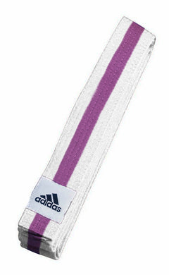 Adidas Obi-Gürtel Elite, weiß-lila