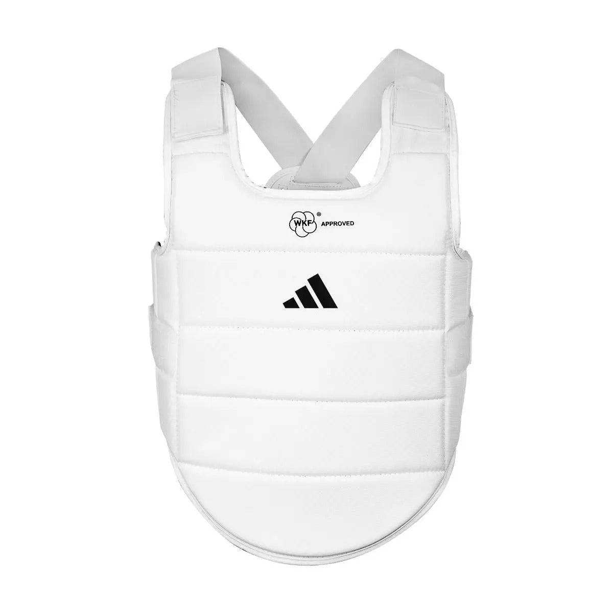 Adidas paraseno torace Chest Guard WKF, bianco