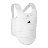 Adidas paraseno torace Chest Guard WKF, bianco