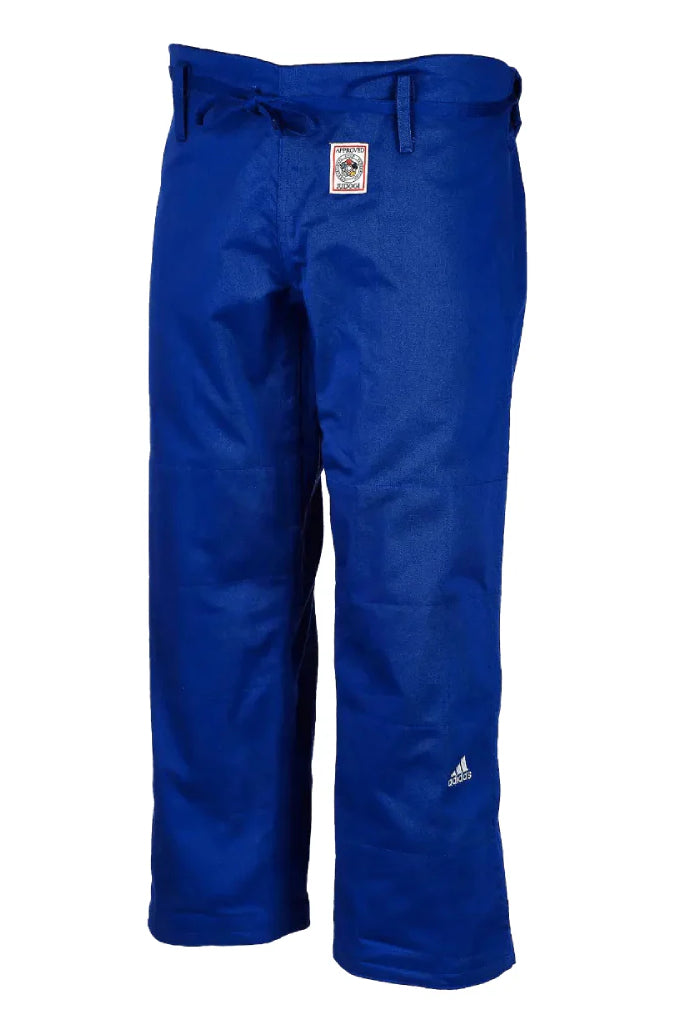 Adidas pantaloni da judo IJF 275g, blu