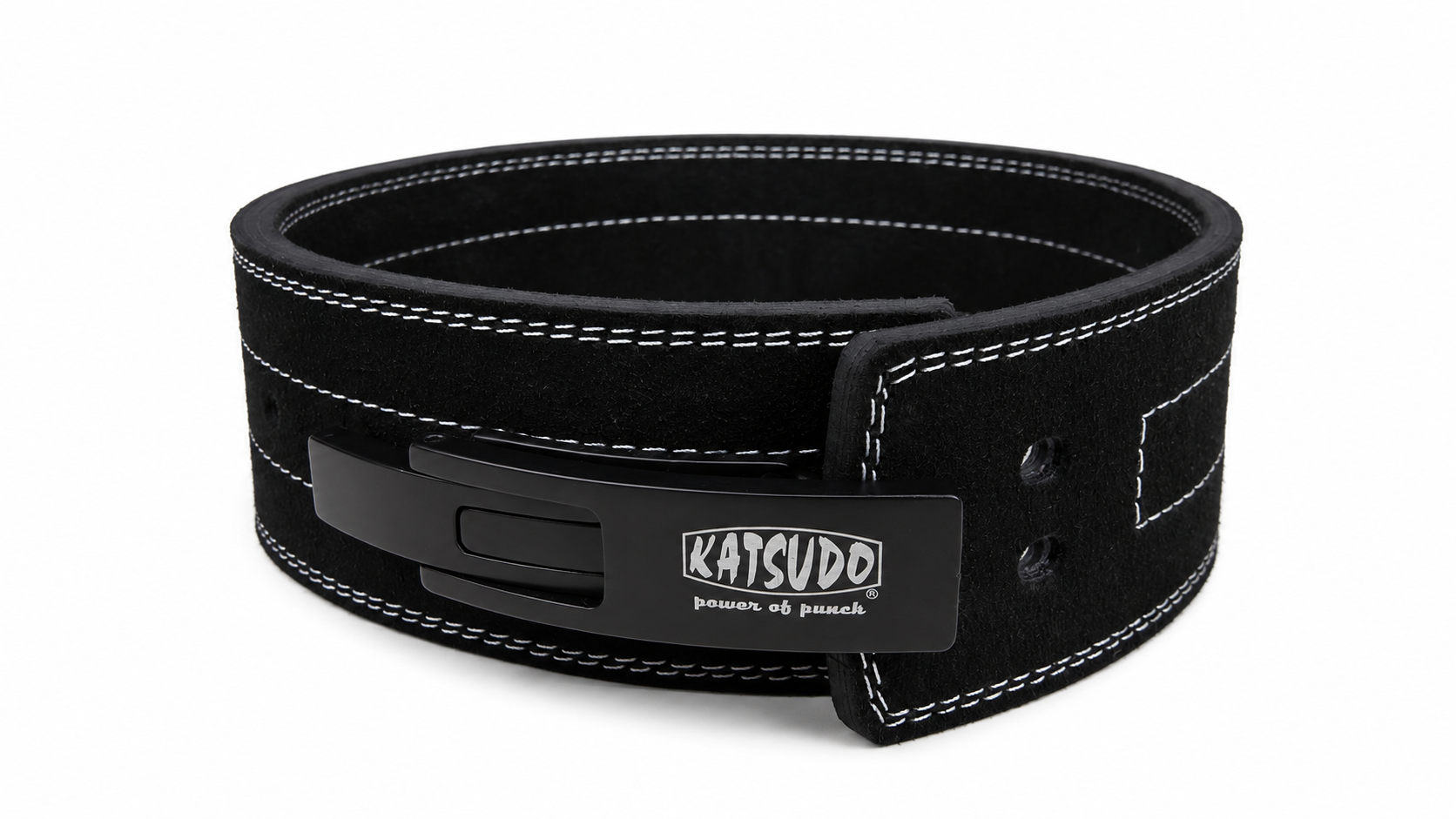 Katsudo BrutalBane powerliftingový opasok s pákovou prackou, čierny