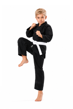 Katsudo Kio Kinder-Jiu-Jitsu-Kimono 280 g, schwarz