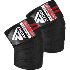 RDX Kniebandage, schwarz-rot
