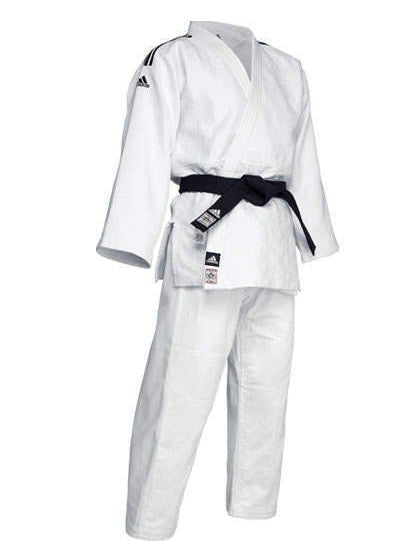 Adidas JU kimono Champion III IJF Regular fit 750g, biele