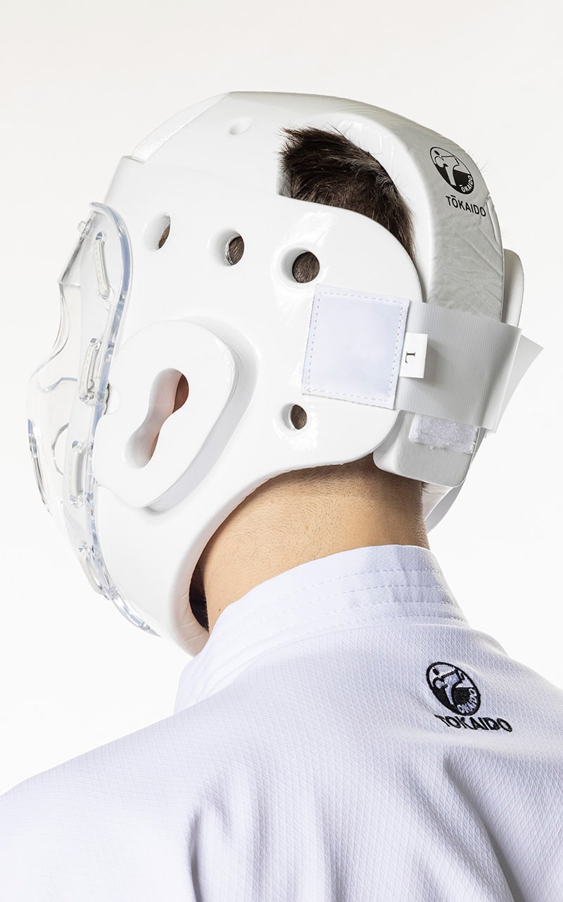 Tokaido karate kaciga Junior WKF, bijela