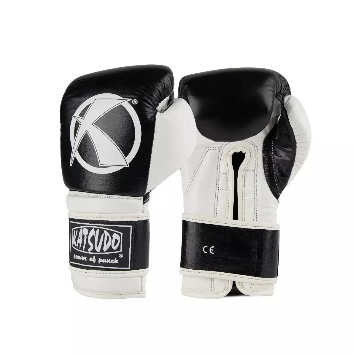 Katsudo boxerské Rukavice Fight, čierno biele