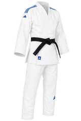 Adidas JU Kimono with Blue Stripes Club 350 g, White