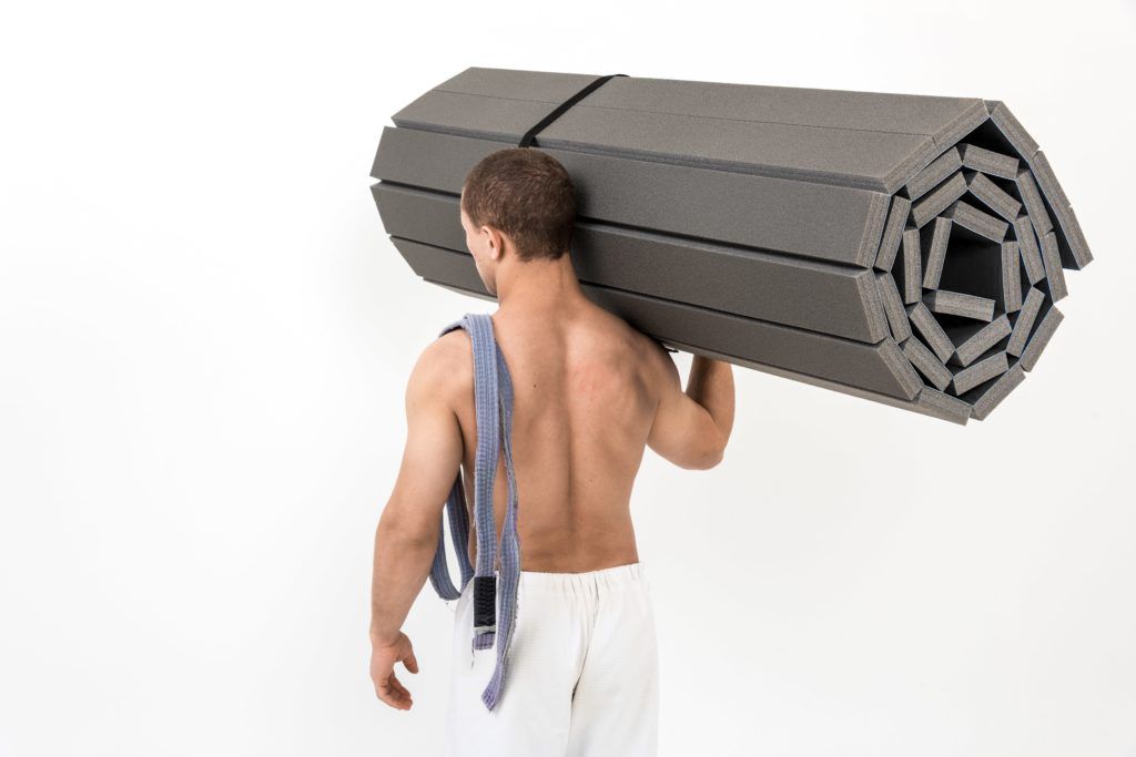 Zebra podložka na cvičenie Home Roll Out, čierna